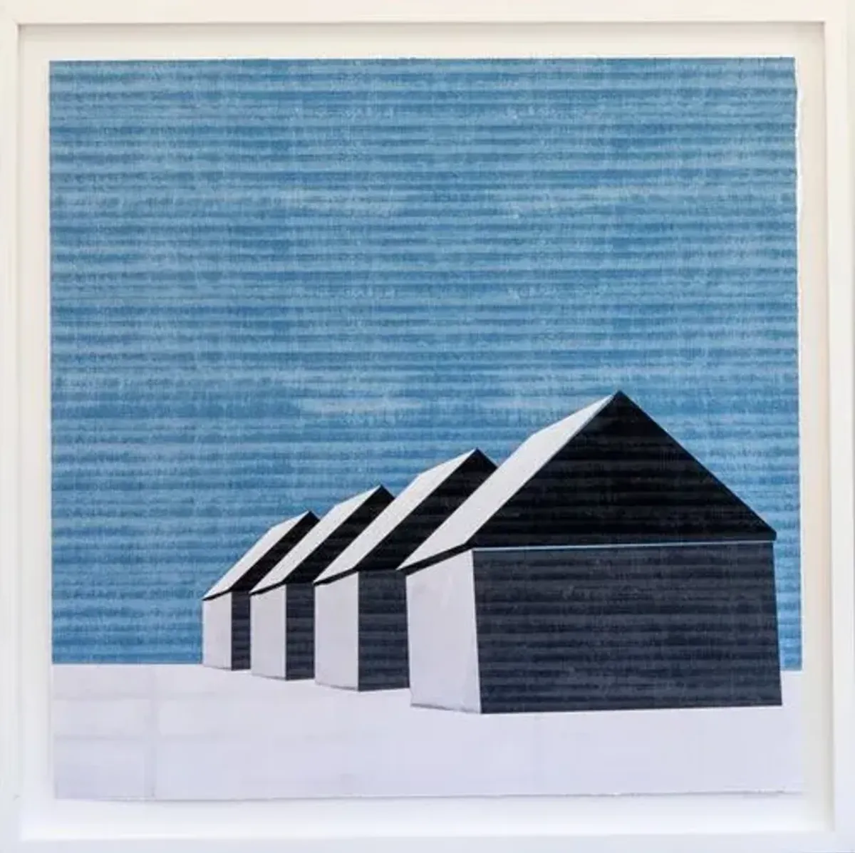 Dawn Wolfe - Barns in the Snow - Dawn Wolfe Design - White