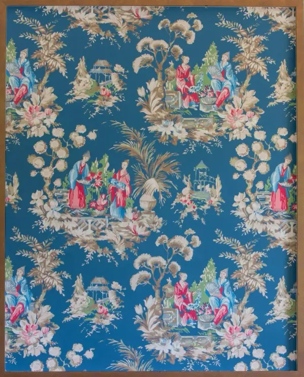 Dawn Wolfe, Teal Chinoiserie Wallpaper