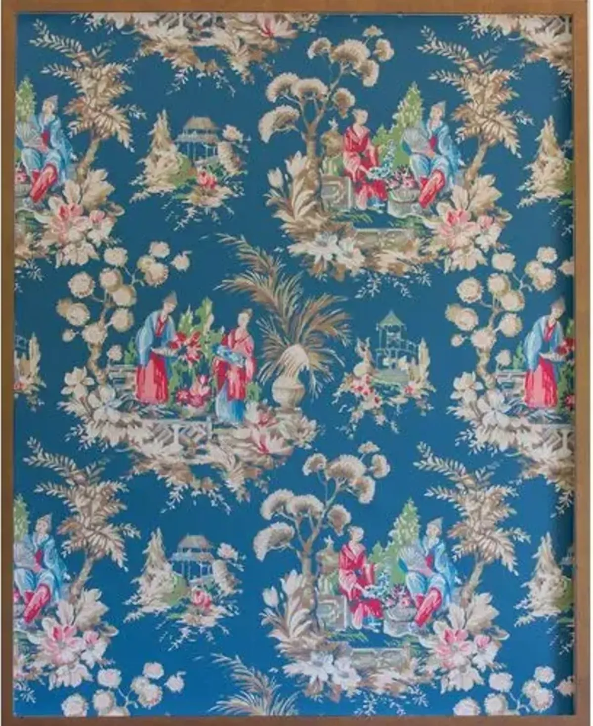 Dawn Wolfe - Teal Chinoiserie Wallpaper - Dawn Wolfe Design - Brown - Ready To Hang