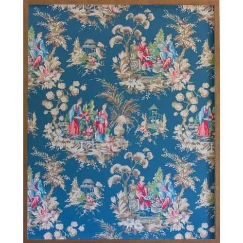 Dawn Wolfe - Teal Chinoiserie Wallpaper - Dawn Wolfe Design - Brown - Ready To Hang