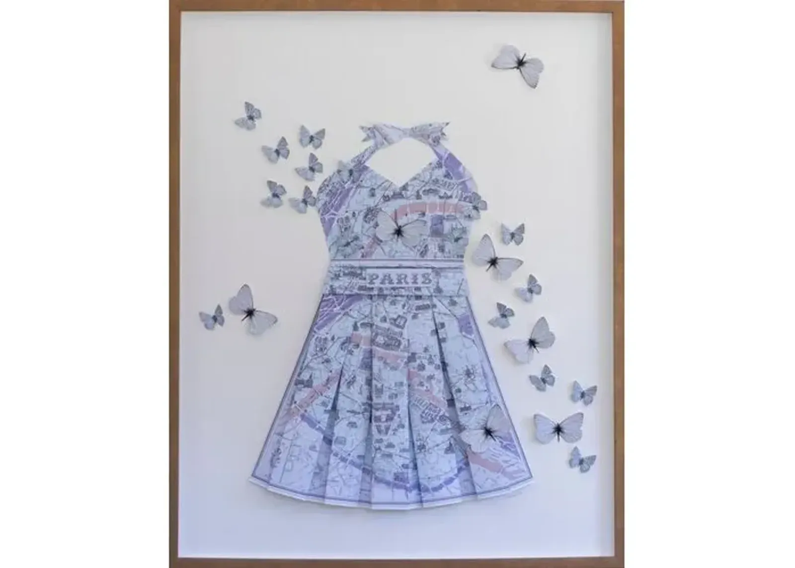 Dawn Wolfe - Paris Lavender Paper Folded Dress - Dawn Wolfe Design - Brown