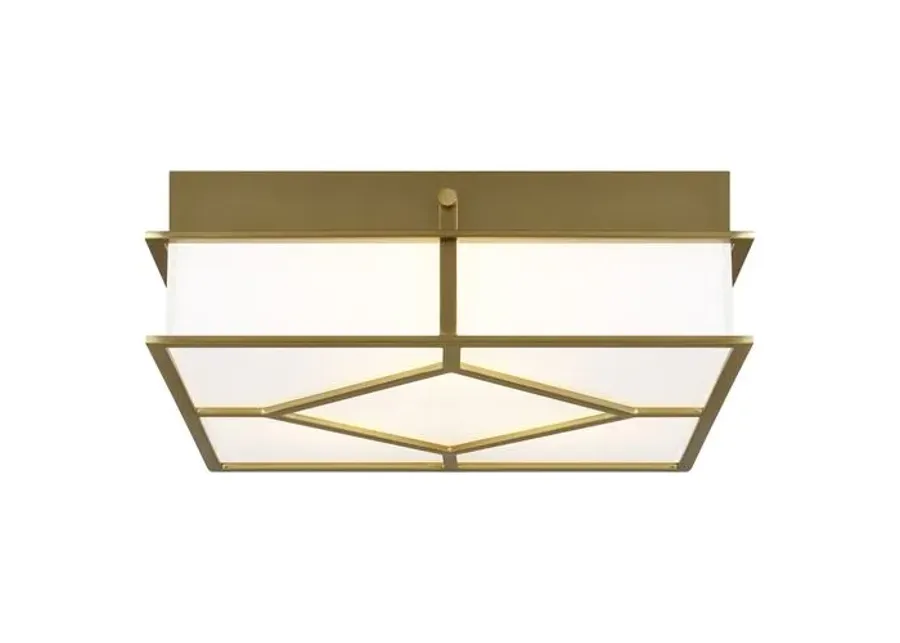 Visual Comfort - Transom Flush Mount - Burnished Brass - Gold