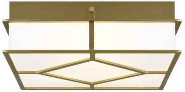 Visual Comfort - Transom Flush Mount - Burnished Brass - Gold