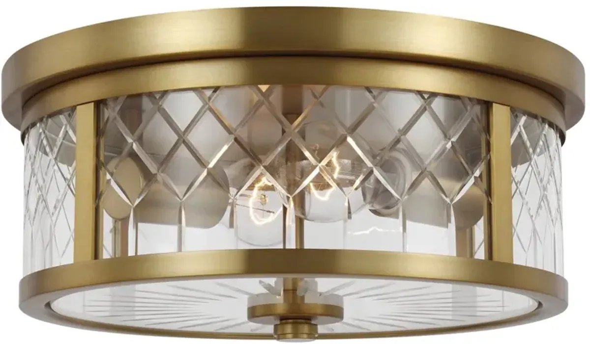 Visual Comfort - Alec Flush Mount - Burnished Brass - Gold