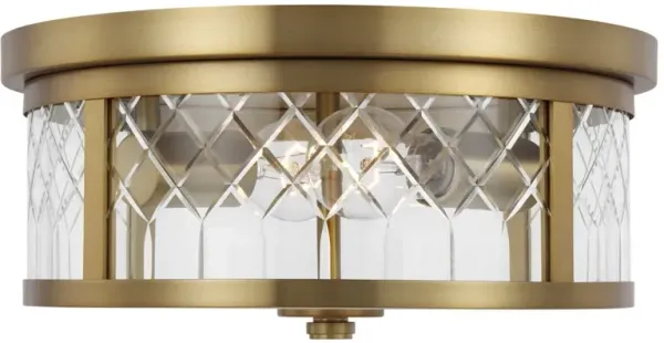 Visual Comfort - Alec Flush Mount - Burnished Brass - Gold