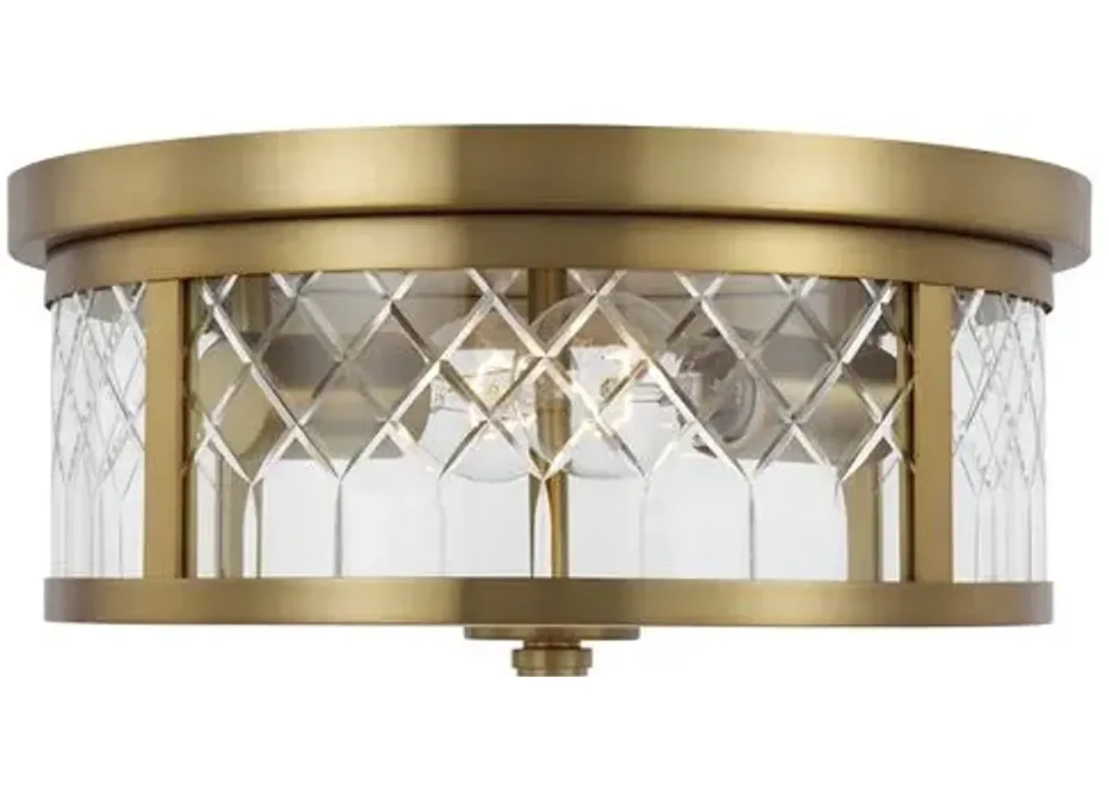 Visual Comfort - Alec Flush Mount - Burnished Brass - Gold