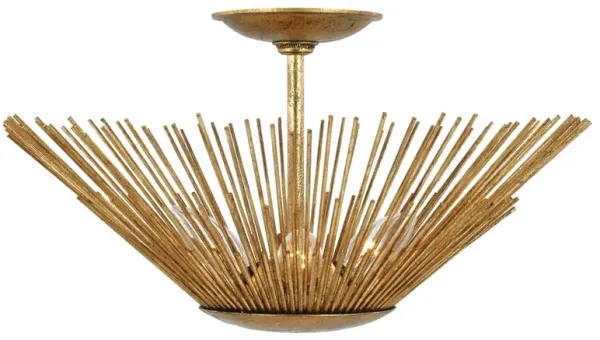 Visual Comfort - Helios Flush Mount - Antique Gild - Gold