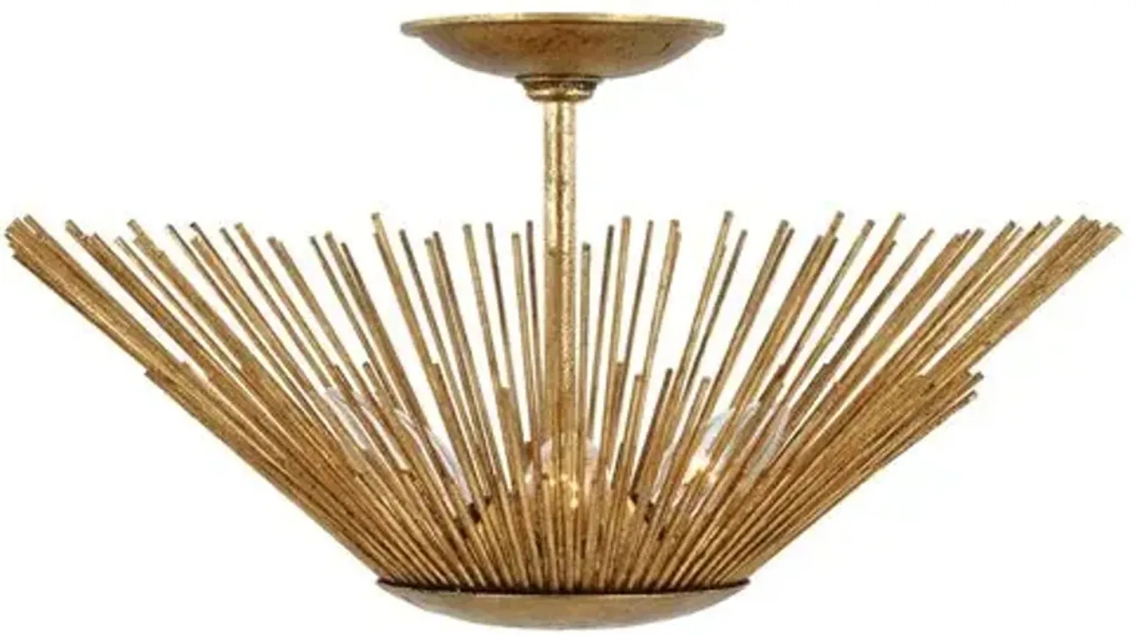 Visual Comfort - Helios Flush Mount - Antique Gild - Gold