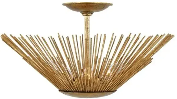 Visual Comfort - Helios Flush Mount - Antique Gild - Gold