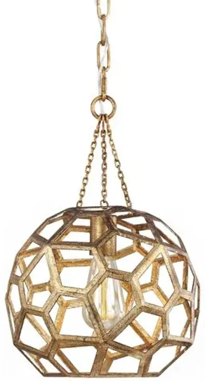 Visual Comfort - Feccetta Pendant - Antique Gild - Gold