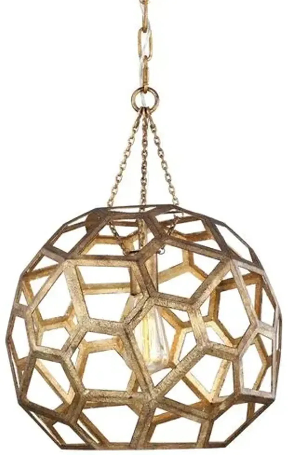 Visual Comfort - Feccetta Pendant - Antique Gild - Gold