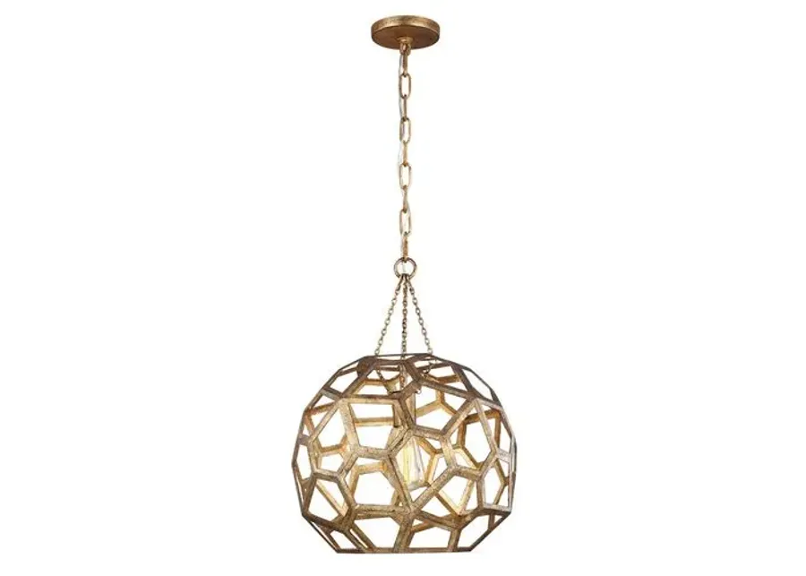 Visual Comfort - Feccetta Pendant - Antique Gild - Gold