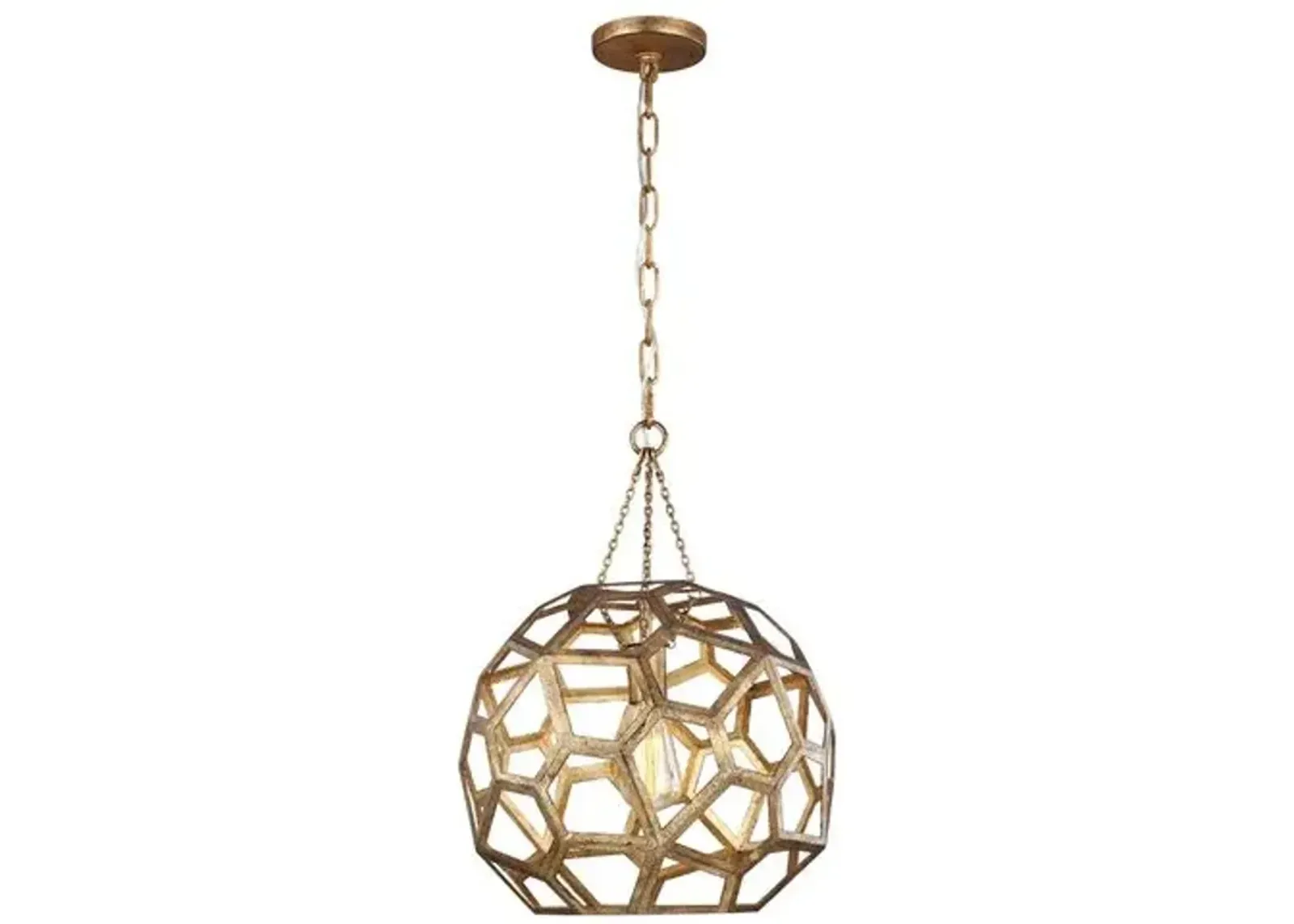 Visual Comfort - Feccetta Pendant - Antique Gild - Gold