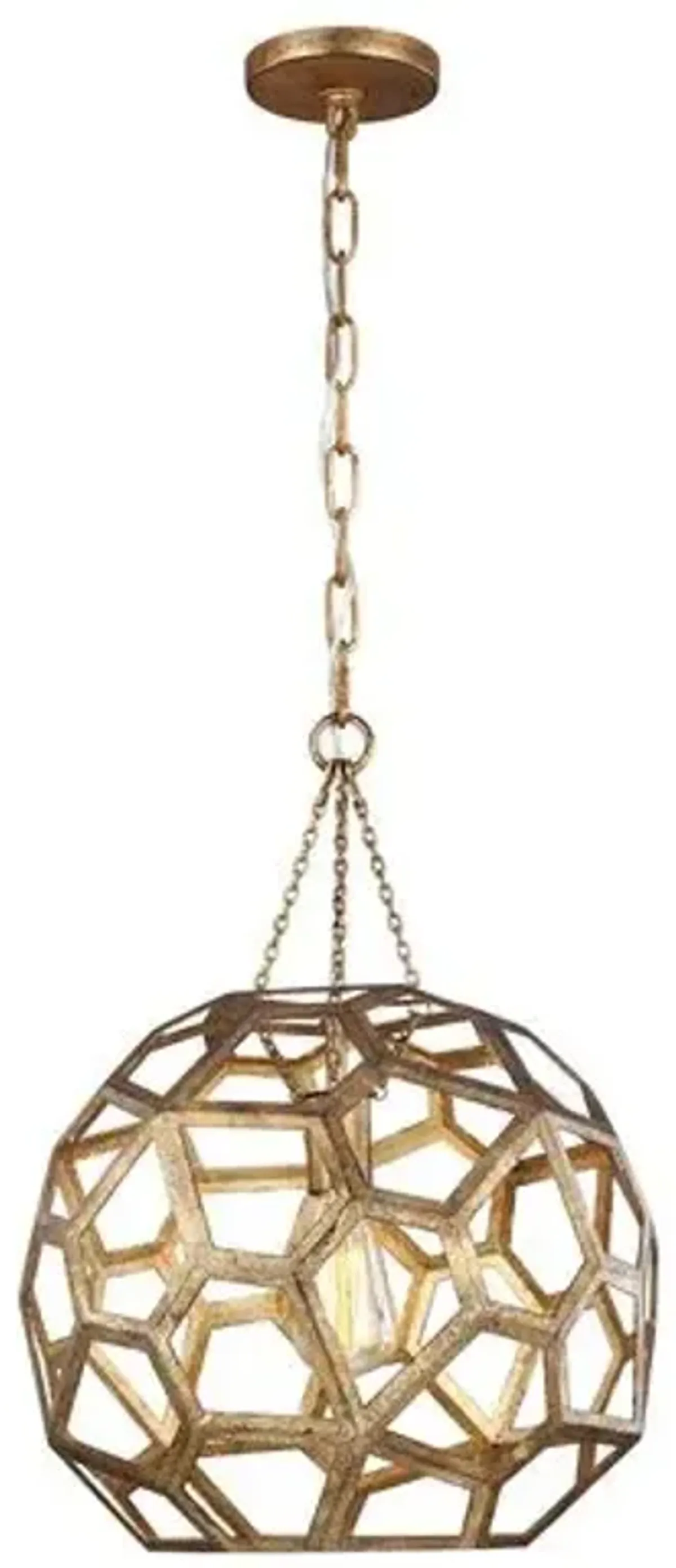 Visual Comfort - Feccetta Pendant - Antique Gild - Gold