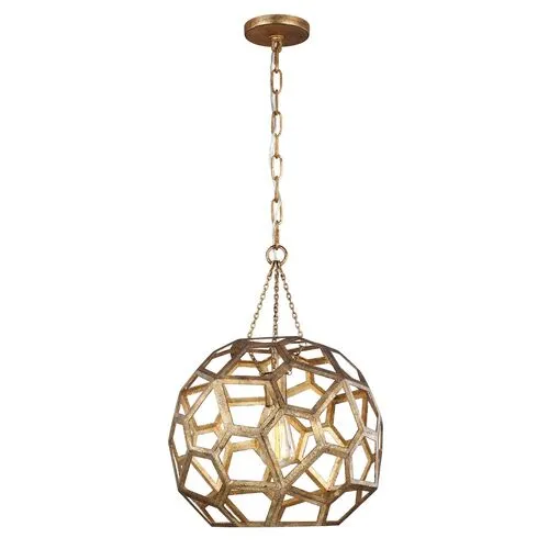 Visual Comfort - Feccetta Pendant - Antique Gild - Gold