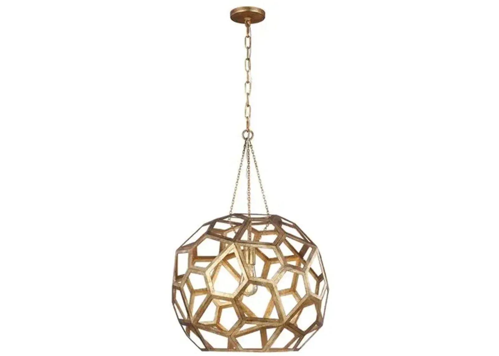 Visual Comfort - Feccetta Pendant - Antique Gild - Gold