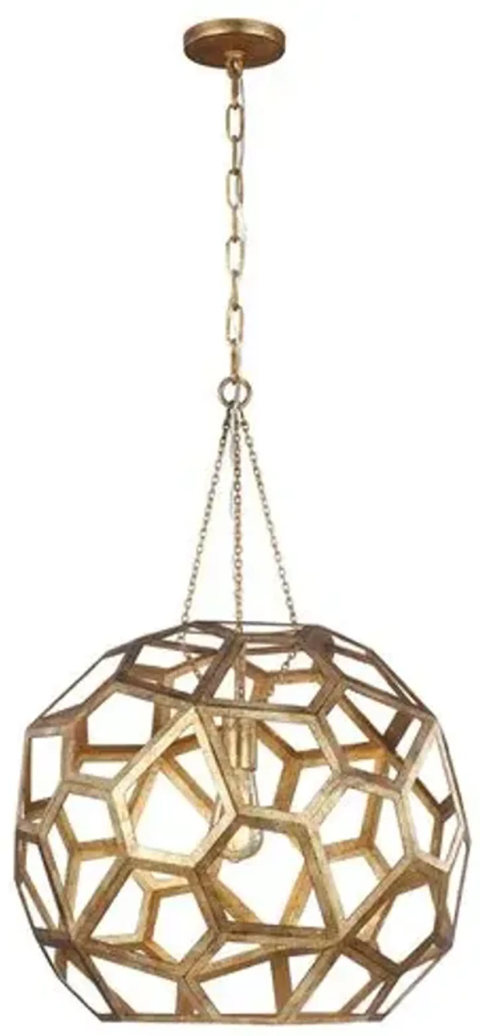 Visual Comfort - Feccetta Pendant - Antique Gild - Gold