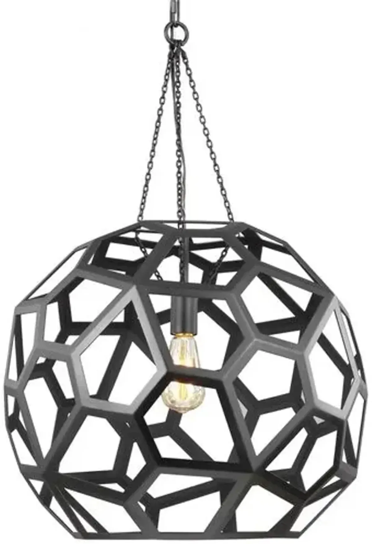 Visual Comfort - Feccetta Pendant - Midnight Black