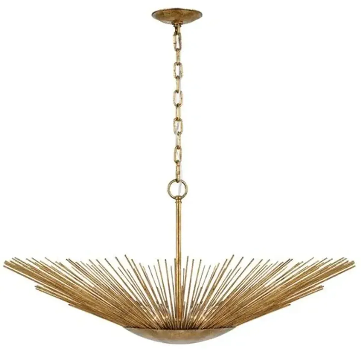 Visual Comfort - Helios Wide Pendant - Antique Gild - Gold