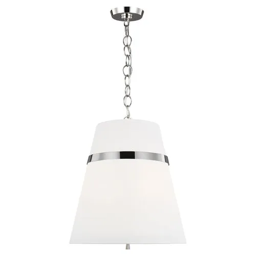 Visual Comfort - Cordtlandt Pendant - Polished Nickel - Silver