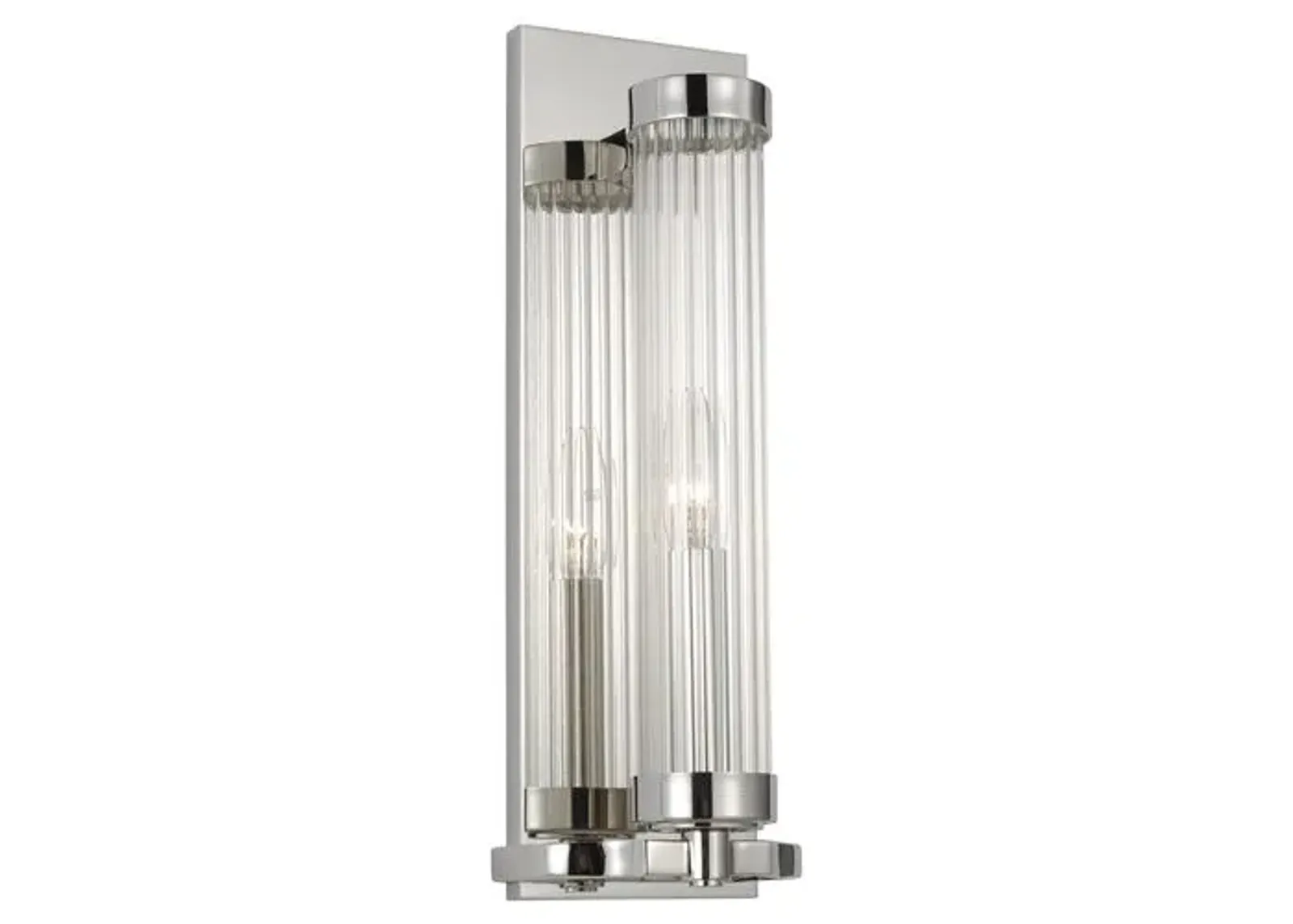 Visual Comfort - Demi Sconce - Polished Nickel - Silver