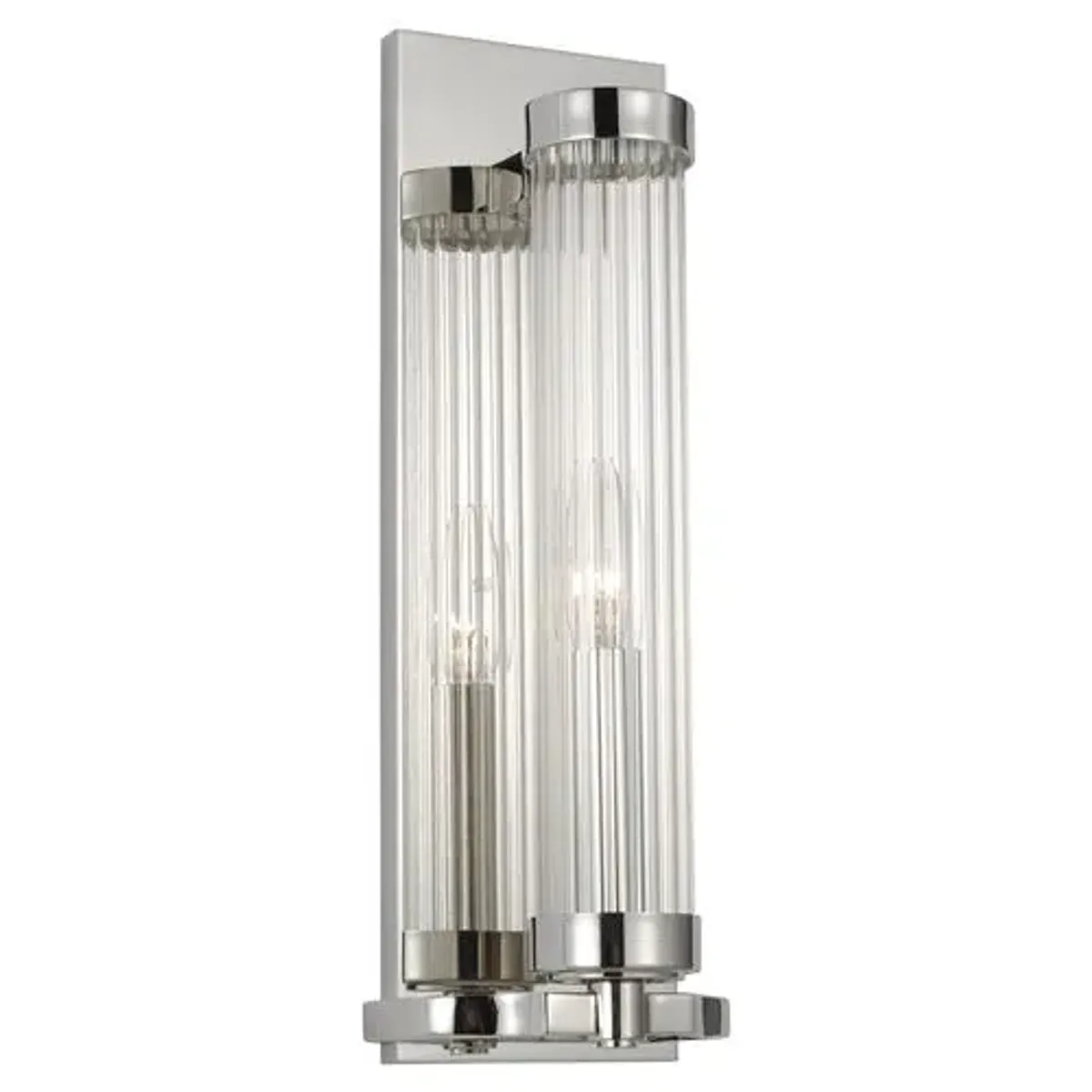 Visual Comfort - Demi Sconce - Polished Nickel - Silver