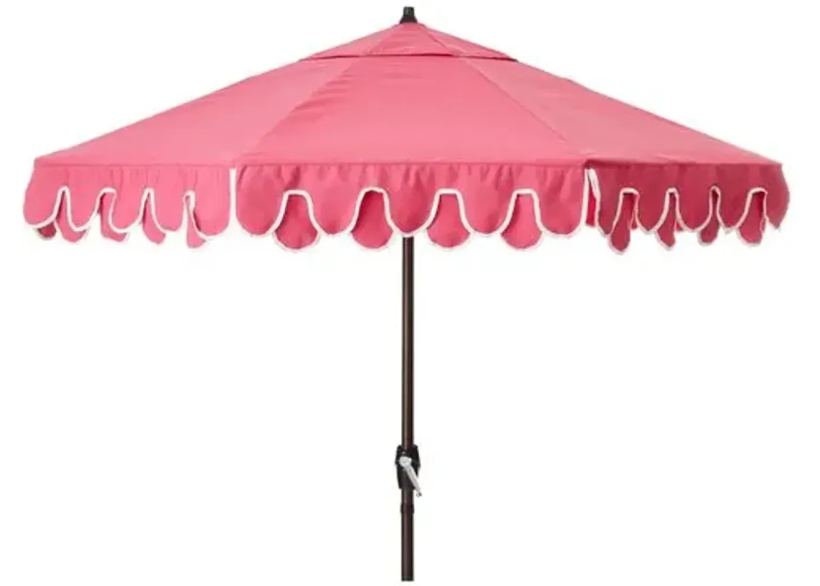 Phoebe Double Scallop Patio Umbrella - Hot Pink