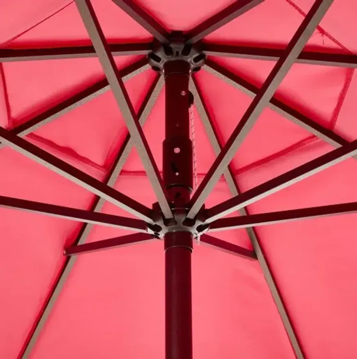 Phoebe Double Scallop Patio Umbrella - Hot Pink