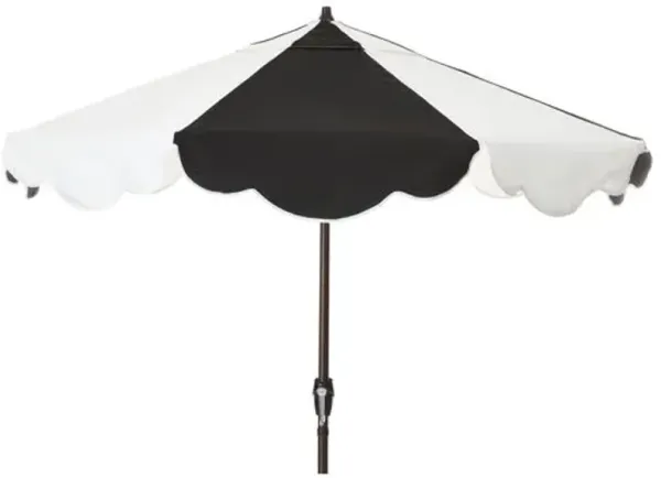 Cloud Two-Tone Patio Umbrella - Sunbrella - Black