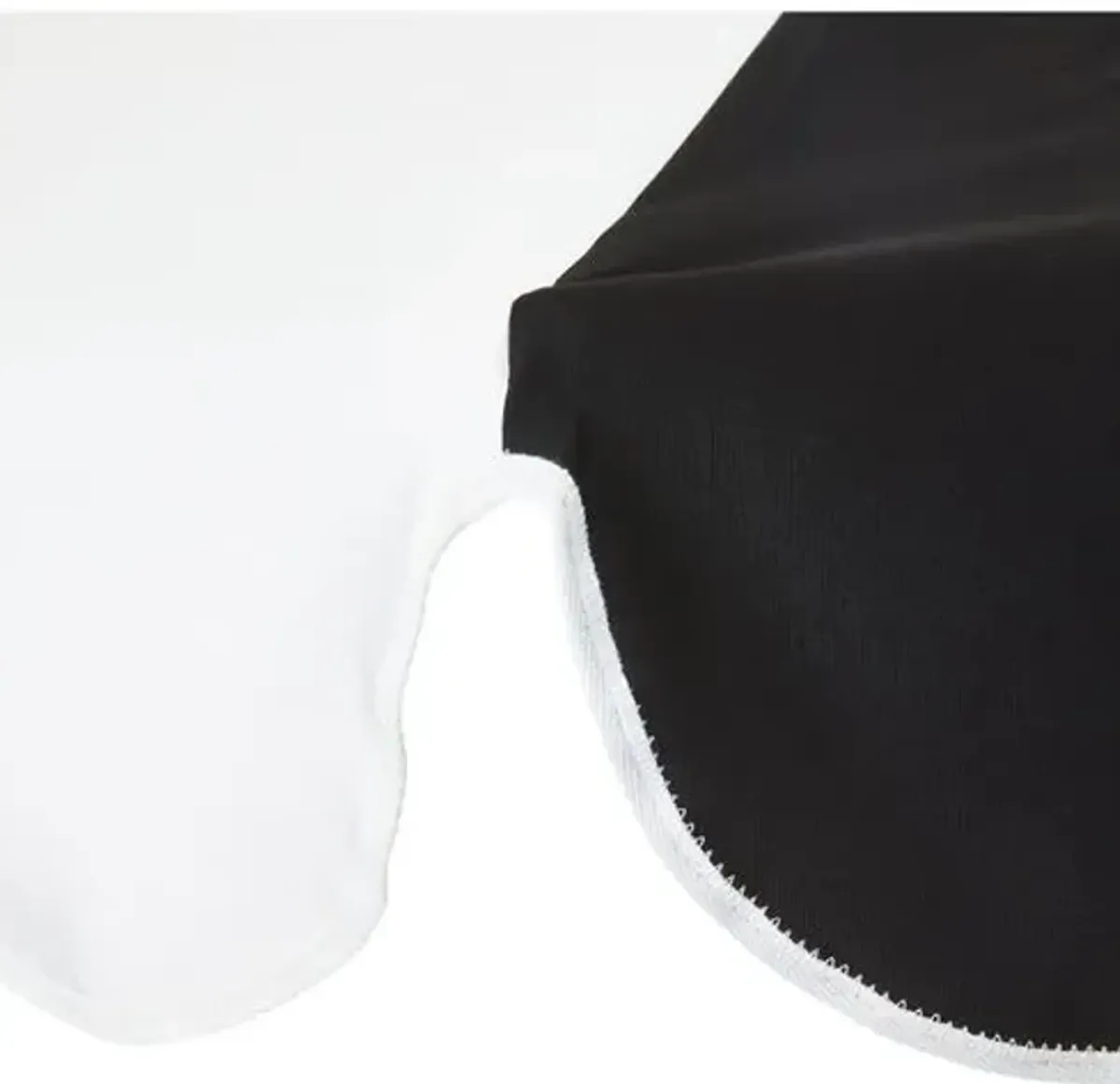 Cloud Two-Tone Patio Umbrella - Sunbrella - Black