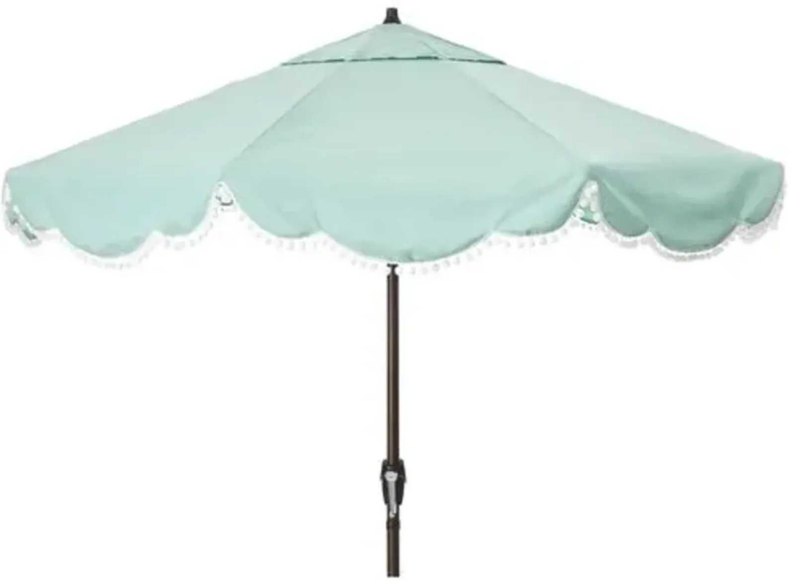 Cloud Pom-Pom Patio Umbrella - Green