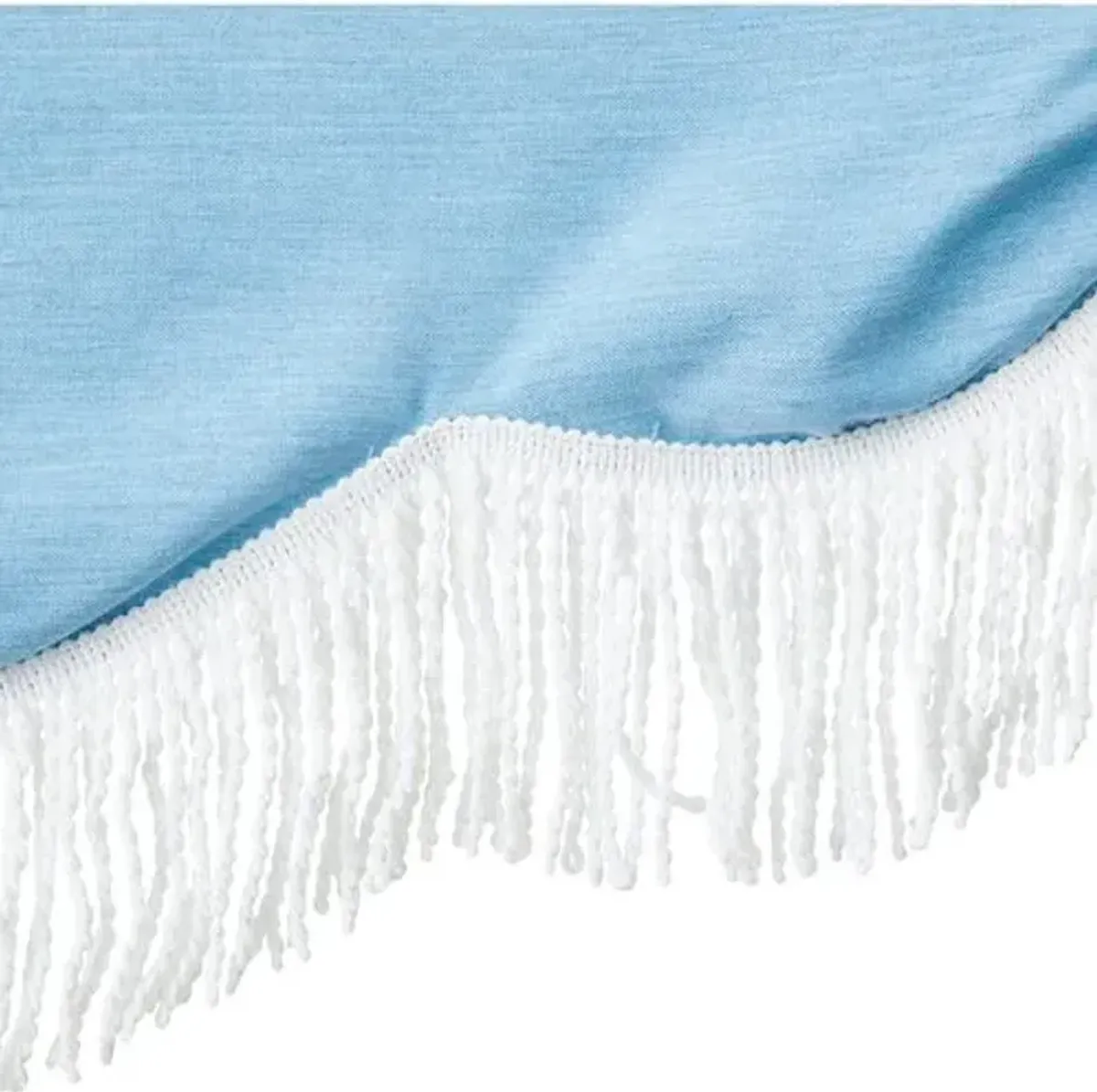 Cloud Fringe Patio Umbrella - Light Blue