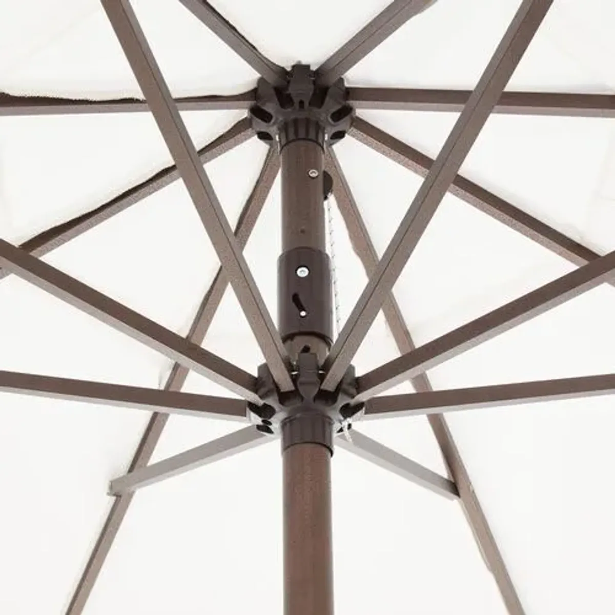 Cloud Fringe Patio Umbrella - Sunbrella - White
