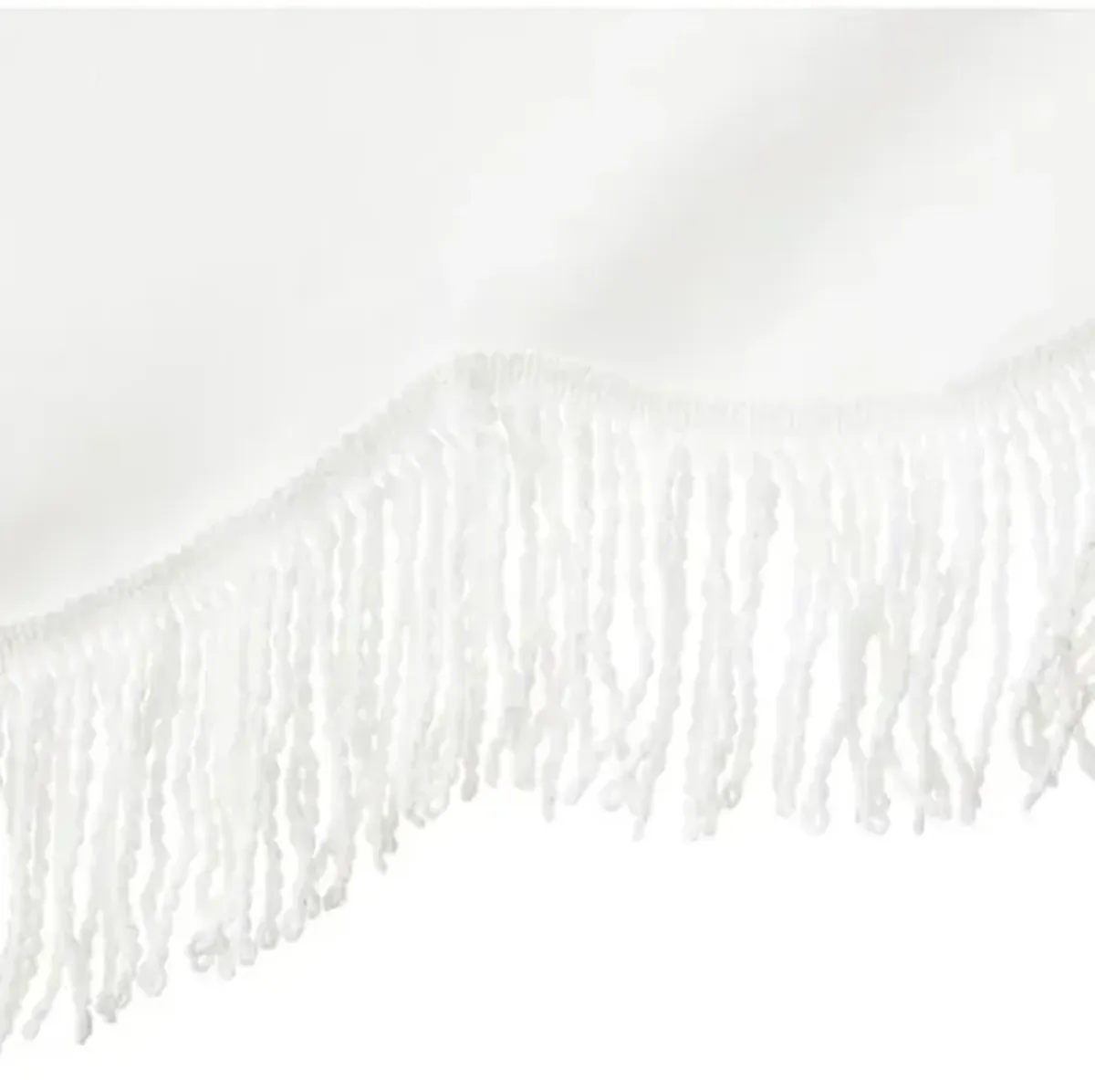 Cloud Fringe Patio Umbrella - White