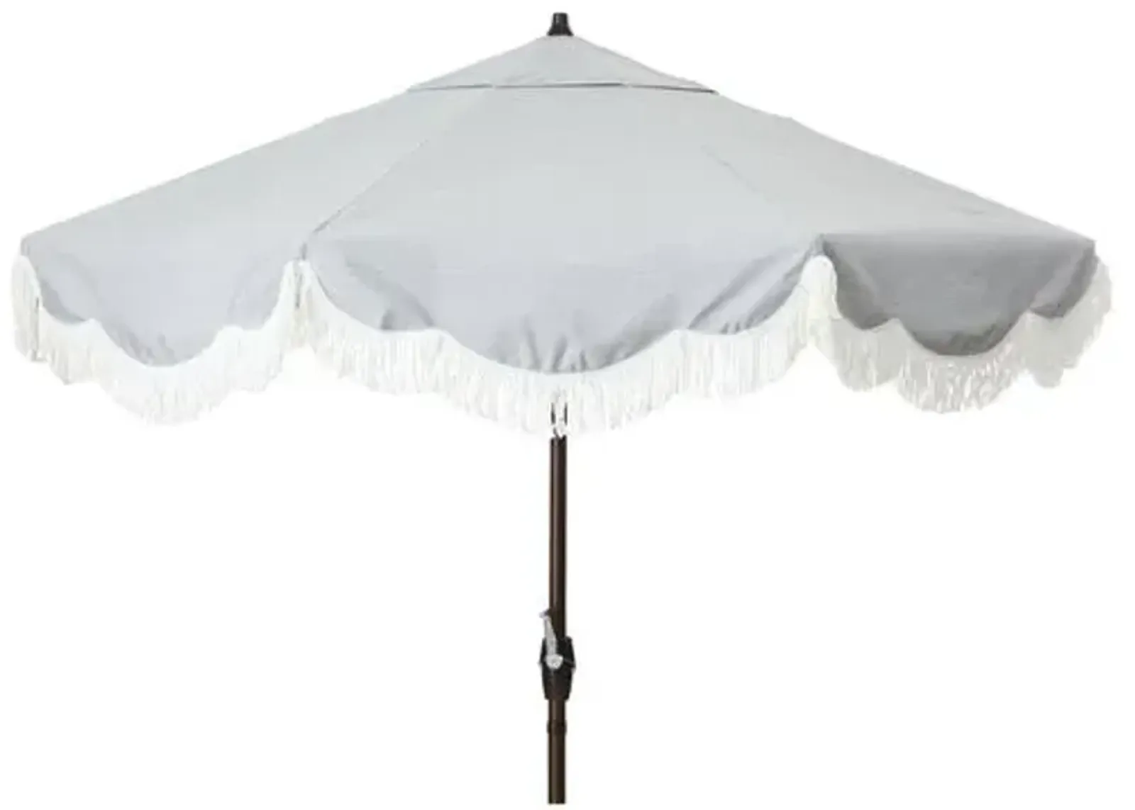 Cloud Fringe Patio Umbrella - Granite - Gray