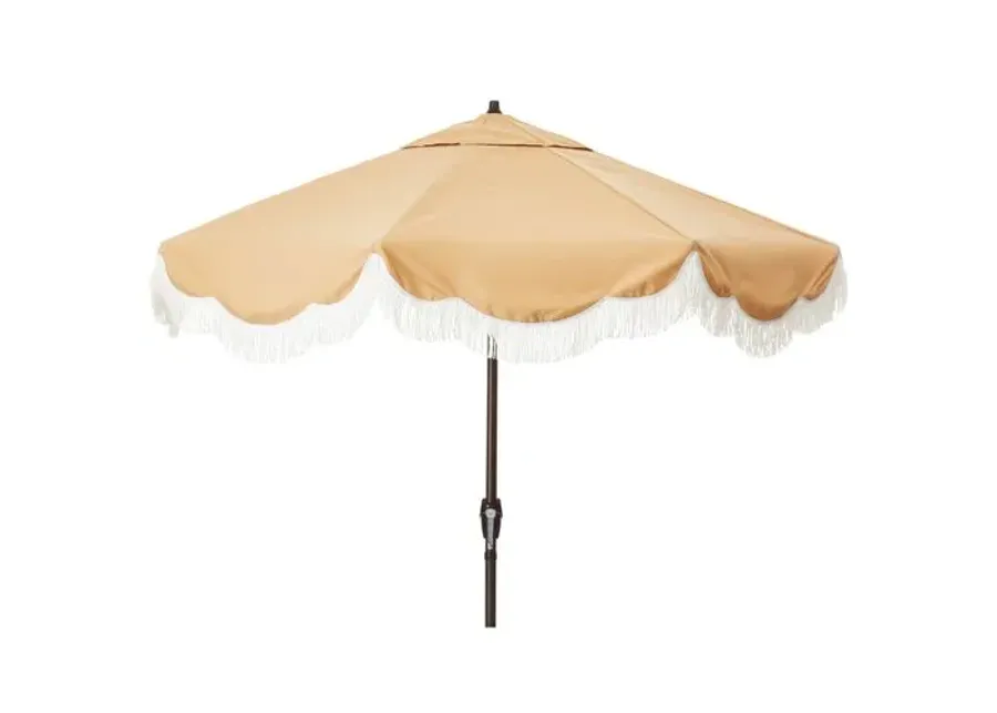 Cloud Fringe Patio Umbrella - Wheat - Beige