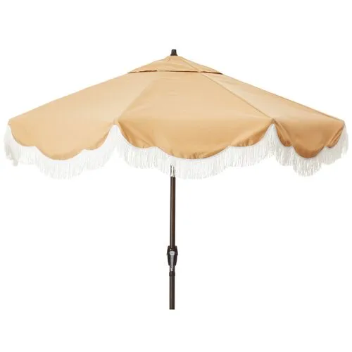 Cloud Fringe Patio Umbrella - Wheat - Beige