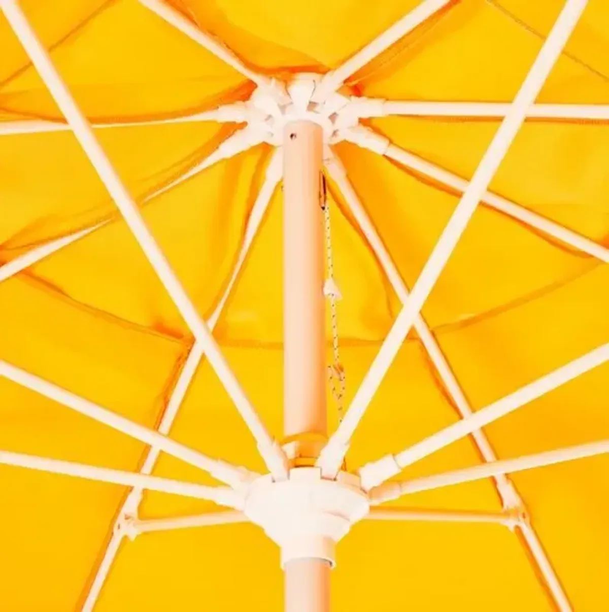 San Marco Patio Umbrella - Yellow Sunbrella