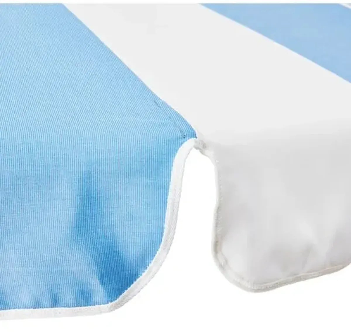 Aya Pagoda Two-Tone Patio Umbrella - Sunbrella - Blue