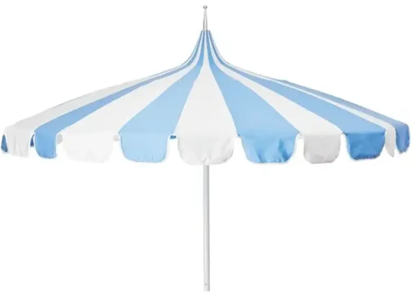 Aya Pagoda Umbrella - Air Blue/White