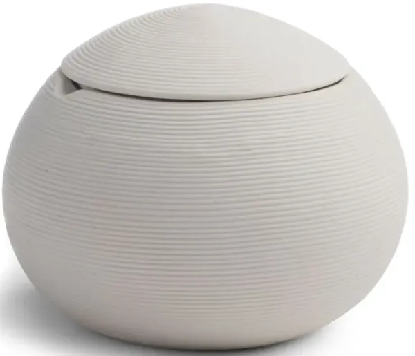 Fillmore Cotton Jar, Ivory/Black