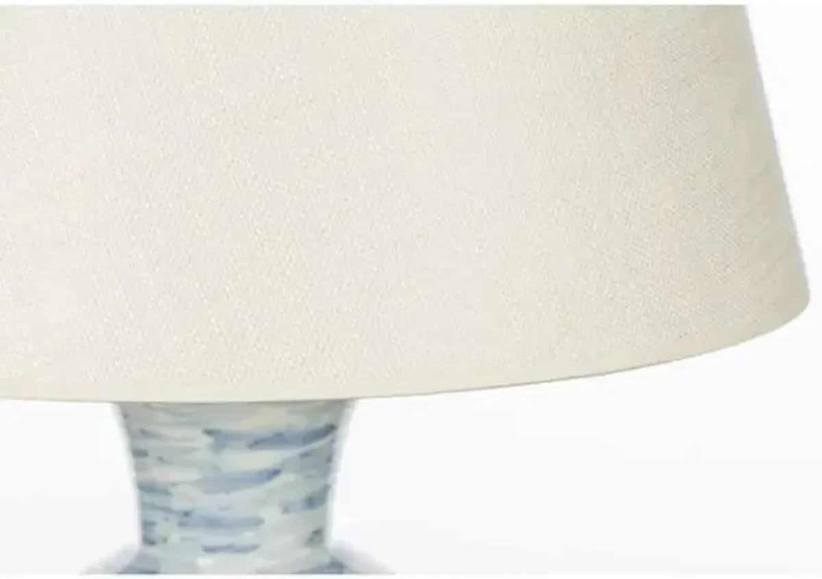 Wind Swept Table Lamp - Light Blue - Bradburn Home