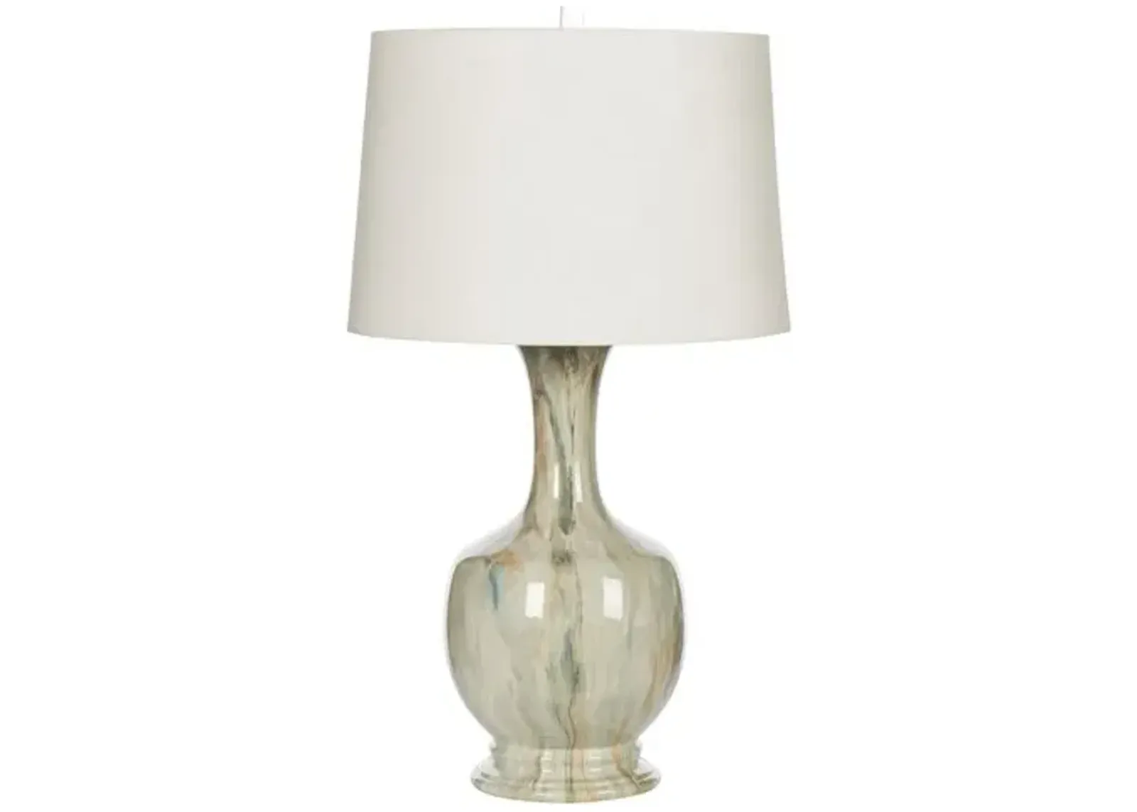 Aegean Table Lamp - Natural/Green - Bradburn Home