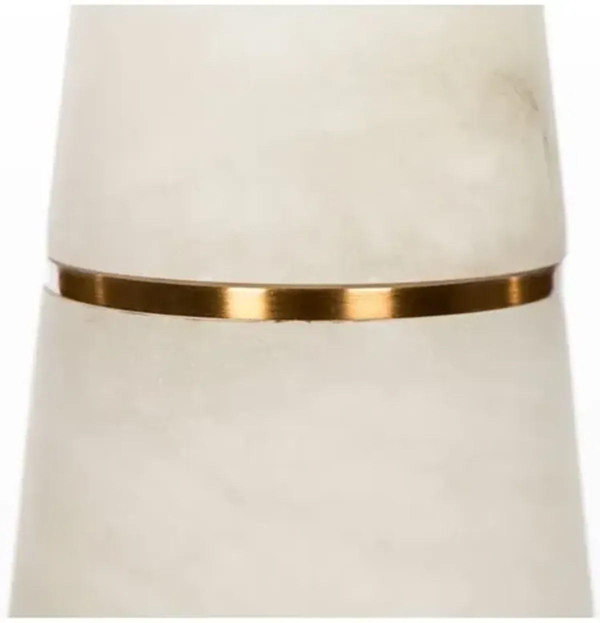 Volterra Table Lamp - White Alabaster - Bradburn Home