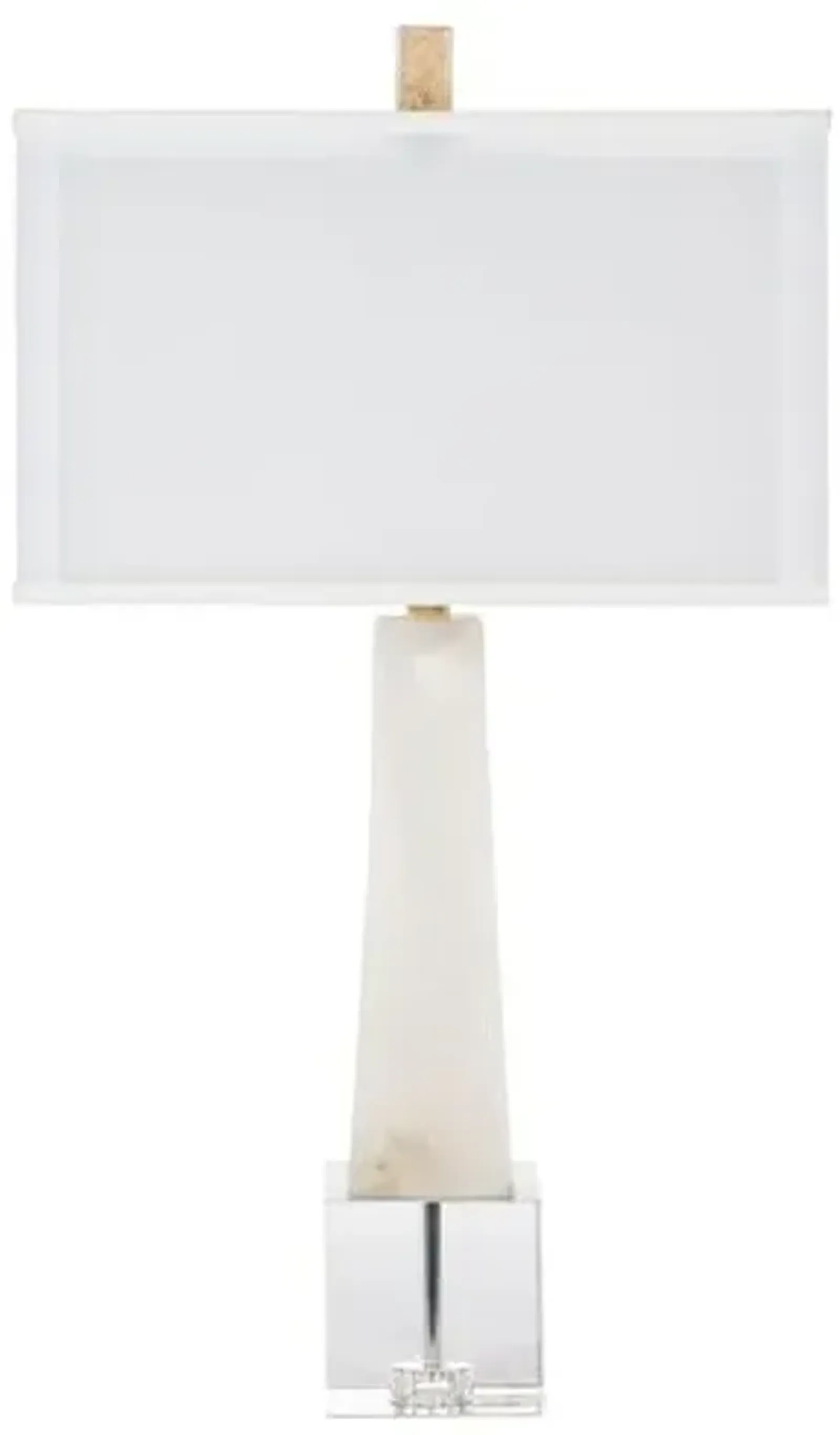 Adonis Table Lamp - White Alabaster - Bradburn Home