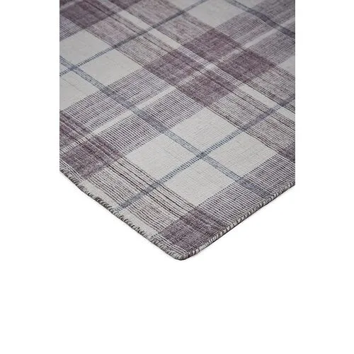 Bretton Plaid Outdoor Rug - Ivory/Gray - Gray