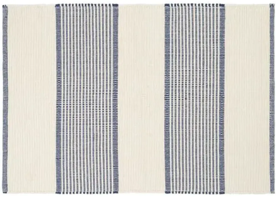 La Mirada Handwoven Rug - Navy - Mark D. Sikes - Blue - Blue