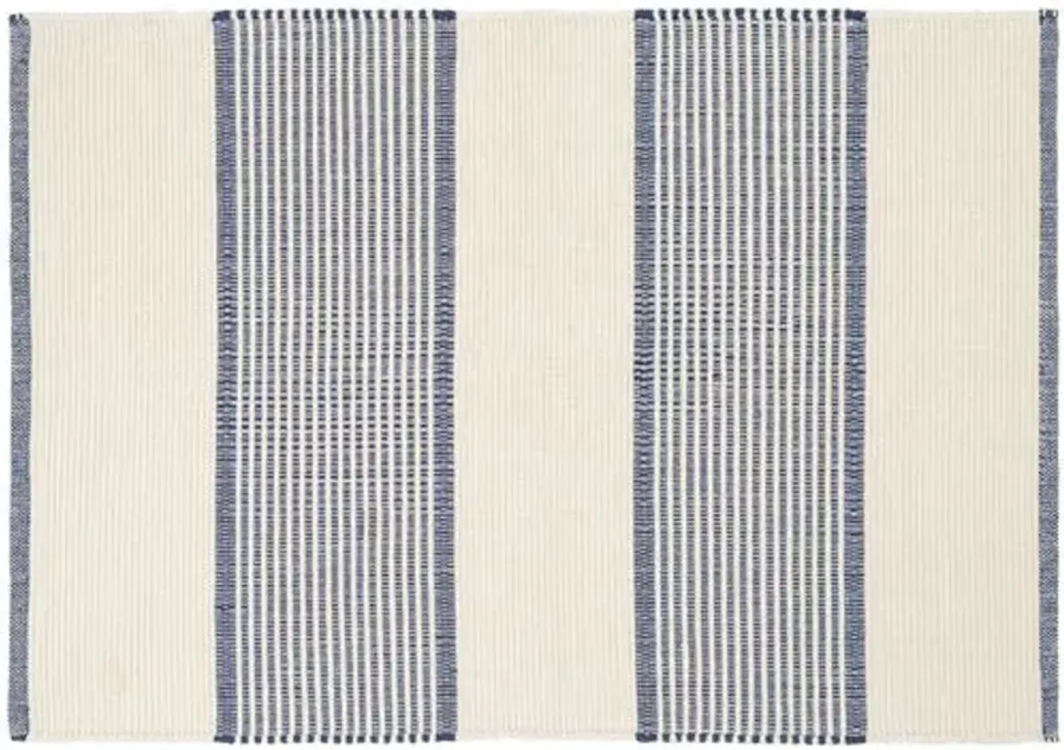 La Mirada Handwoven Rug - Navy - Mark D. Sikes - Blue - Blue