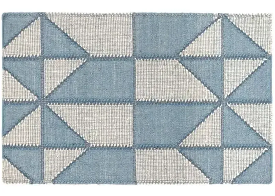 Ojai Handwoven Rug - Blue - Mark D. Sikes - Blue