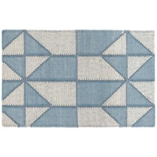 Ojai Handwoven Rug - Blue - Mark D. Sikes - Blue